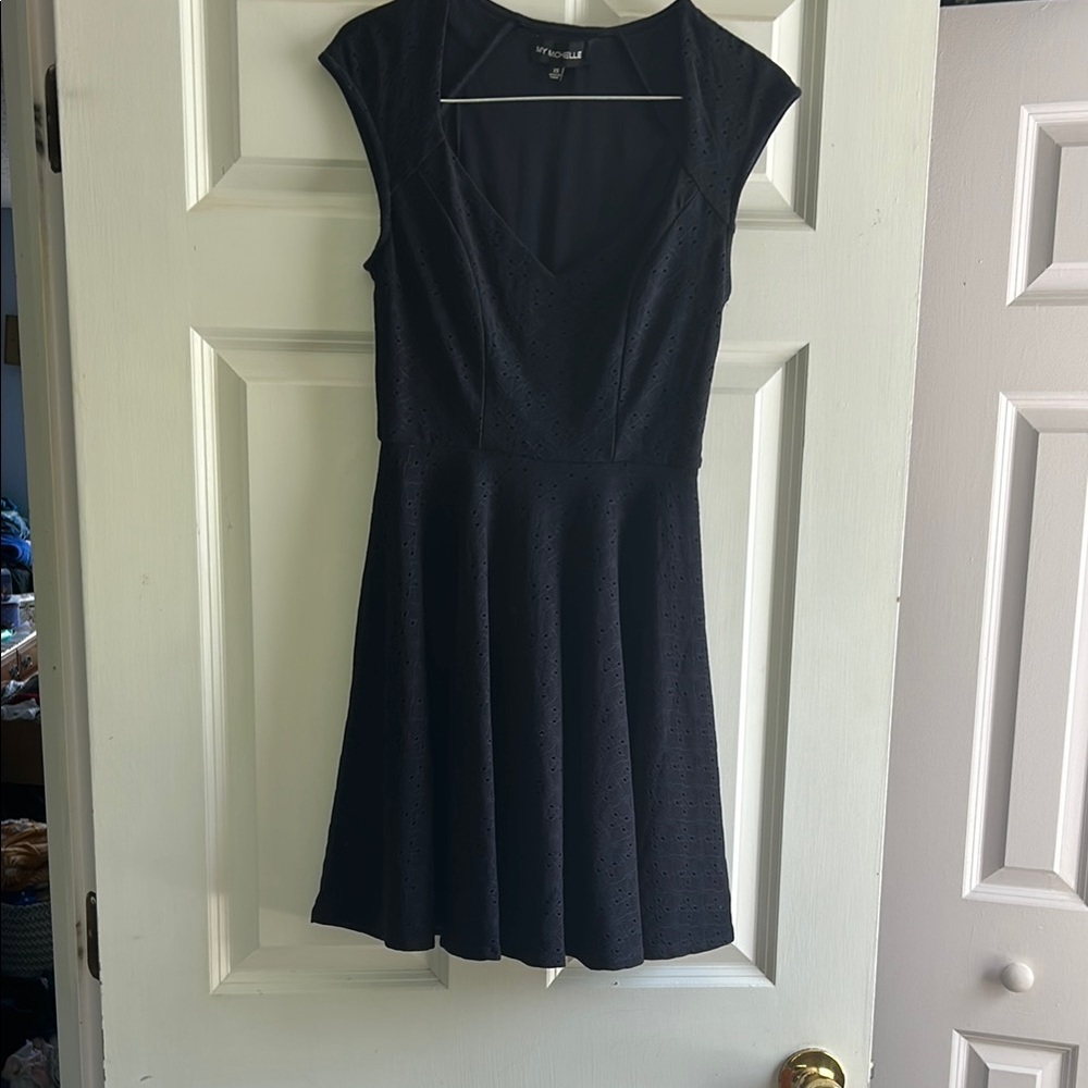 Elegant Dark Blue Dress